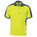 Hi Vis Poly/Cotton Contrast Panel Polo - Short Sleeve