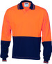 Hivis Cool Breeze Cotton Jersey Food Industry Polo - Long Sleeve
