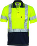 Hi Vis D/N Cool Breathe Polo Shirt With Cross Back R/Tape - Short Sleeve || 3912