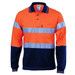 Hi Vis Cool-Breeze Cotton Jersey Polo With 3M R/Tape - L/S