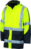 Hi Vis Cross Back Two Tone D/N 6 in1 Contrast Jacket (Outer Jacket and Inner Vest can be sold separately)