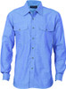 Men's Twin Flap Pocket Cotton Chambray - Long Sleeve