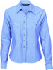 Ladies Cotton Chambray Shirt - Long Sleeve