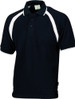 Mens Poly/Cotton Contrast Raglan Panel Polo