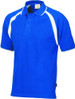 Mens Poly/Cotton Contrast Raglan Panel Polo