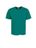 A plain micromesh tee shirt in teal, featuring short sleeves and a simple design with a brand logo.
