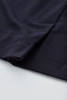 A dark navy cargo skirt featuring a comfortable waist and a smooth fabric texture. It has a brand logo present.