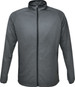 A men's lightweight fleece zip-through jacket in dark grey, featuring a zip front and side pockets.