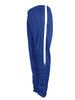Unisex adults track pants in blue with a reflective stripe, featuring a lining and side pockets.