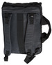 A dark grey laptop bag with adjustable straps and padded back support. It has a simple design and includes a logo.