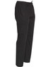 Men's functional chef pants in black, featuring an elastic waistband and pockets, with a logo present.