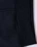 A black kid's full-zip fleecy hoodie featuring a kangaroo pocket and a smooth texture. It has a logo detail.