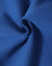 A swirling piece of blue fleece fabric, showcasing its soft texture and warm quality.