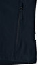 A black ladies softshell jacket featuring a zip pocket and a logo on the side.