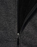 A grey bonded fleece jacket featuring a zippered front and a black interior lining. The jacket includes a logo.