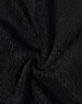 A textured black fabric with a fluffy, plush finish, suitable for jackets and outerwear.