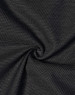 A black fabric with a pin dot pattern, featuring a soft stretch texture.