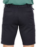 Men's utility cargo shorts in black, featuring two side pockets and two back pockets. Includes a logo on the waistband.