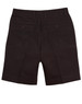 Black men's chino shorts with a classic design, featuring two back pockets and a logo.