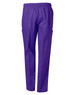 Unisex scrub pants in a vibrant purple shade with an elastic waistband and side pockets.