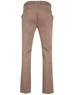 Men's chino pants in a light brown colour, featuring a smooth finish and back pockets. Includes branding on the label.