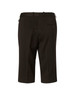 Knee-length women's shorts in black with a flexi waist and button detail on the back. Features a logo.