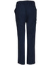 Men's solid navy scrub pants featuring an elastic waist and side pockets. Includes a logo on the back.