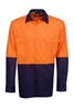 Hi Vis 155 GSM Cotton Twill Shirt Long Sleeve