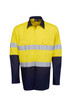 Hi Vis 155 GSM Cotton Twill Taped Shirt Long Sleeve