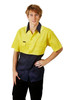 Hi Vis 190 GSM Cotton Drill Shirt Short Sleeve