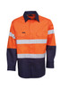 Hi Vis 190 GSM Cotton Drill Taped Shirt Long Sleeve