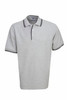 Pique Polo with Striped Collar and Cuff