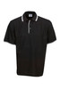 Pique Polo with Striped Collar and Cuff
