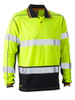 Taped Hi Vis Polyester Mesh Polo L/S