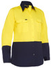 Women's Cool Lightweight Hi Vis Drill Shirt Long Sleeve