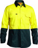 Hi Vis Cool Lightweight Drill Shirt Long Sleeve