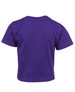 A purple infant tee shirt featuring no visible branding or text, displayed from the back.