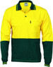 Hi Vis Cool-Breeze Cotton Jersey Polo Shirt with Under Arm Cotton Mesh - L/S