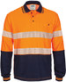 Hi Vis Segment Taped Cotton Backed Polo - Long Sleeve