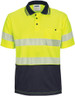 Hi Vis Segment Taped Mircomesh Polo - Short Sleeve