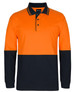 Hi Vis L/S Cotton Polo