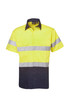 Hi Vis 155 GSM Cotton Twill Shirt Short Sleeve