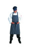 Pinstripe Full Bib Apron - No Pocket