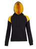 Ladies/Juniors Shoulder Contrast Panel Hoodie