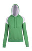 Ladies/Juniors Shoulder Contrast Panel Hoodie