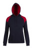 Ladies/Juniors Shoulder Contrast Panel Hoodie