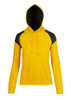 Ladies/Juniors Shoulder Contrast Panel Hoodie