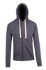 Mens Brushed Heavy Zip Fleece Hoodie