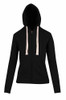 Ladies/Junior Heavy Zip Fleece Hoodie