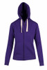 Ladies/Junior Heavy Zip Fleece Hoodie